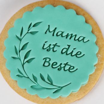 Mama ist die Beste -  Keksstempel/Fondantstempel -